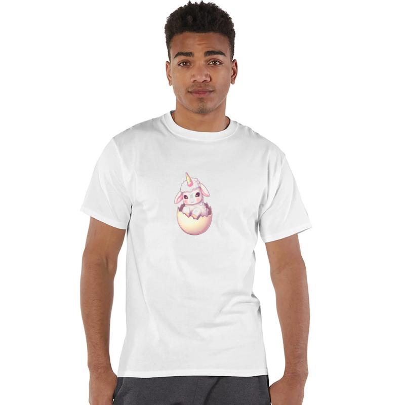 Sheep with Unicorn in Eggshell Imaginative Design