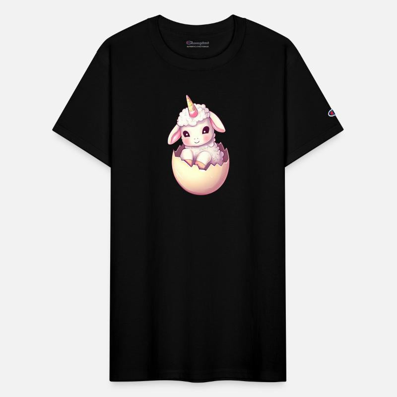 Sheep with Unicorn in Eggshell Imaginative Design