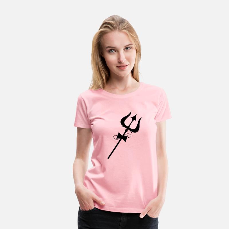 Shivas trident with damru.