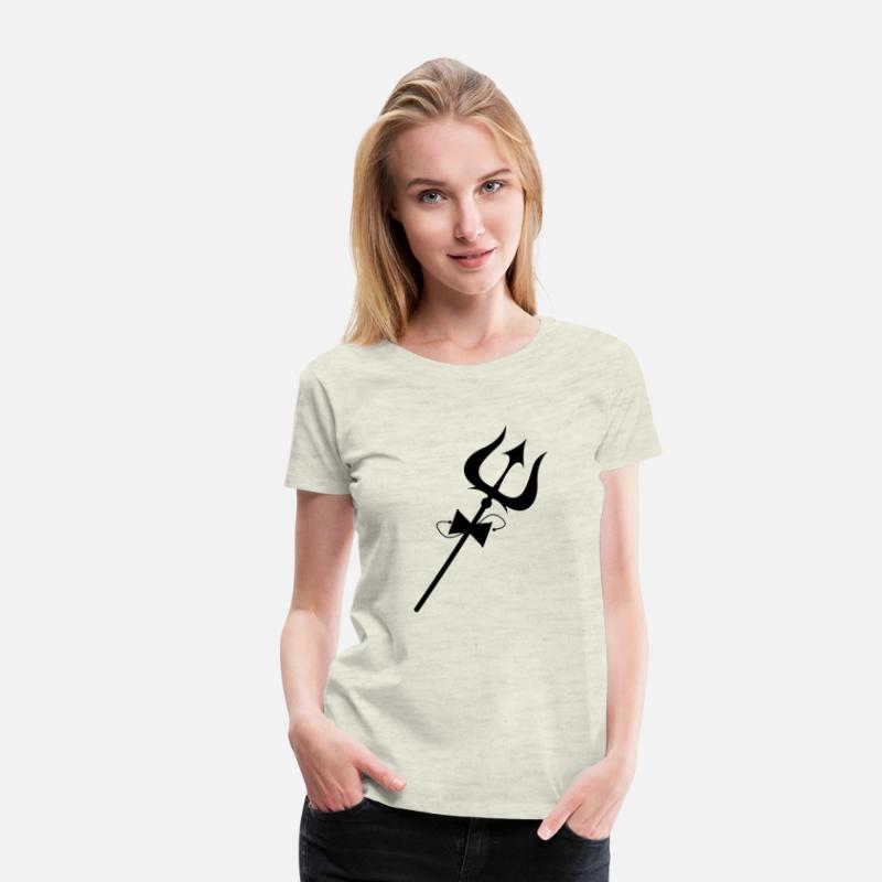 Shivas trident with damru.