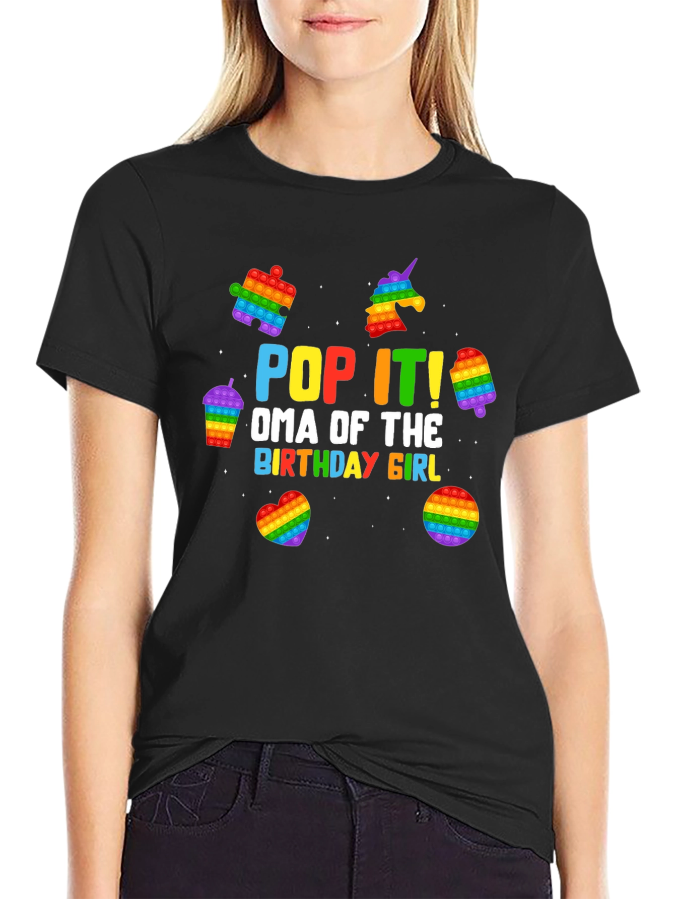 Pop It! Oma Birthday Girl T-Shirt