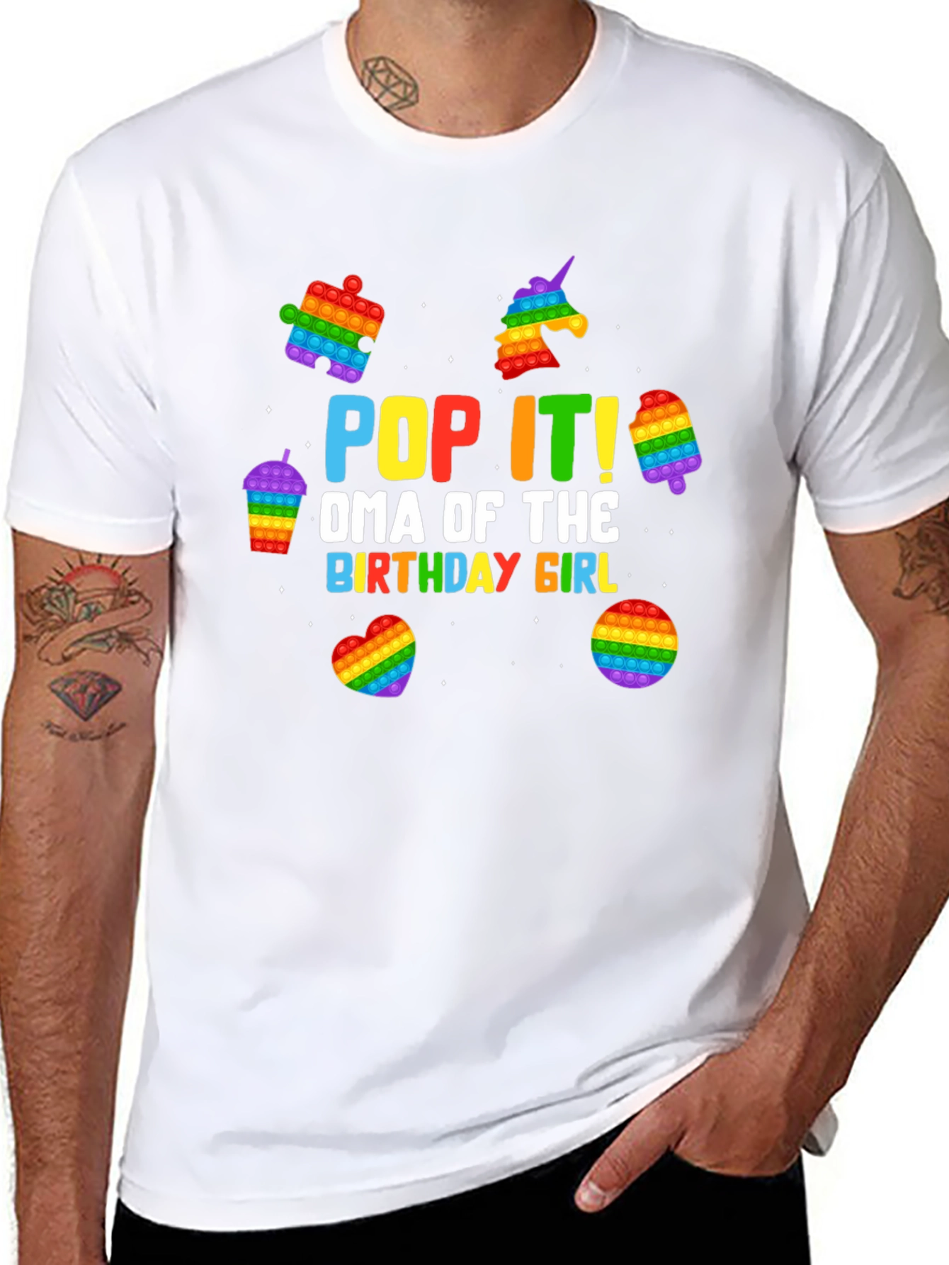 Pop It! Oma Birthday Girl T-Shirt