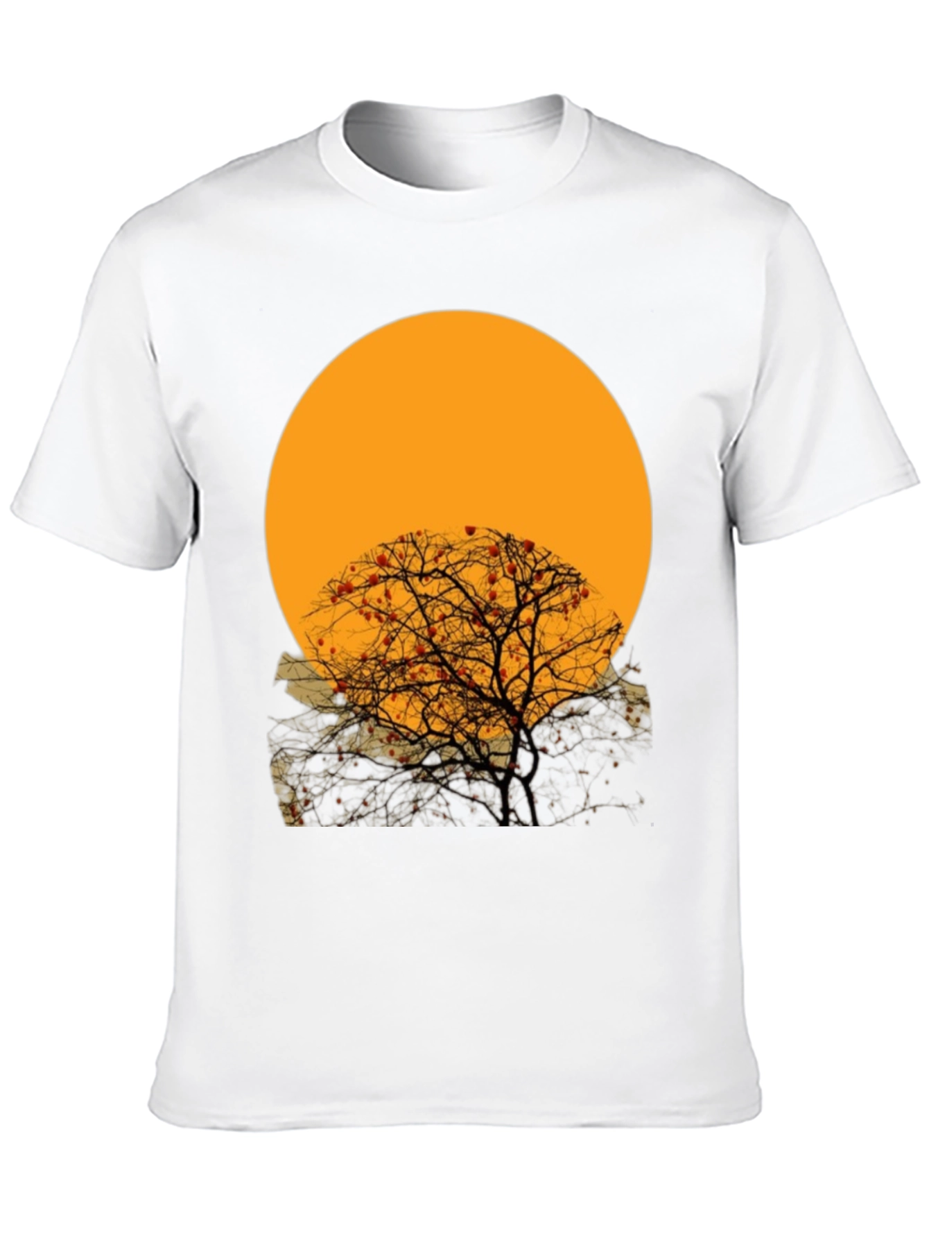 Sunset Tree Graphic Tee - Black