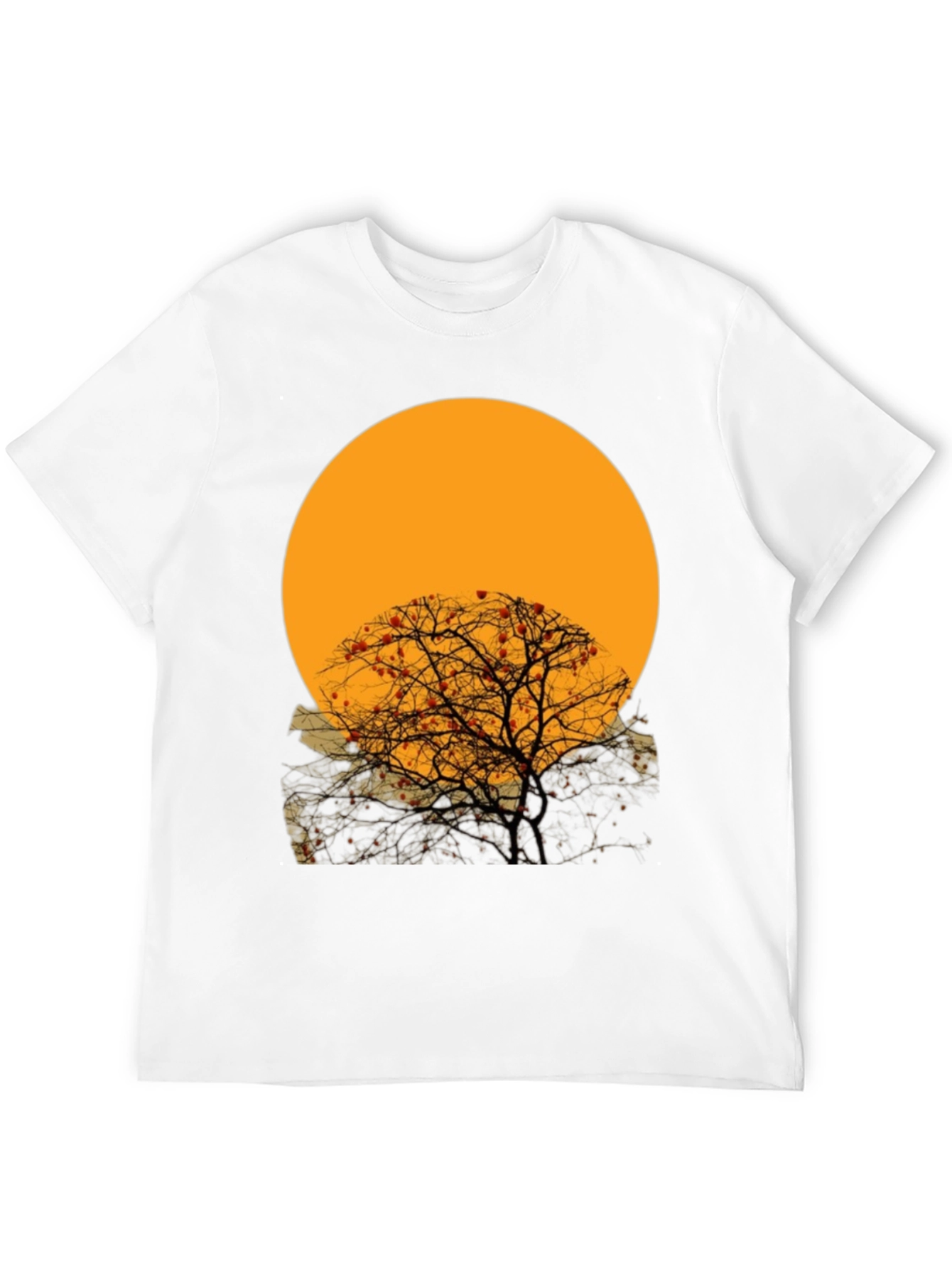 Sunset Tree Graphic Tee - Black