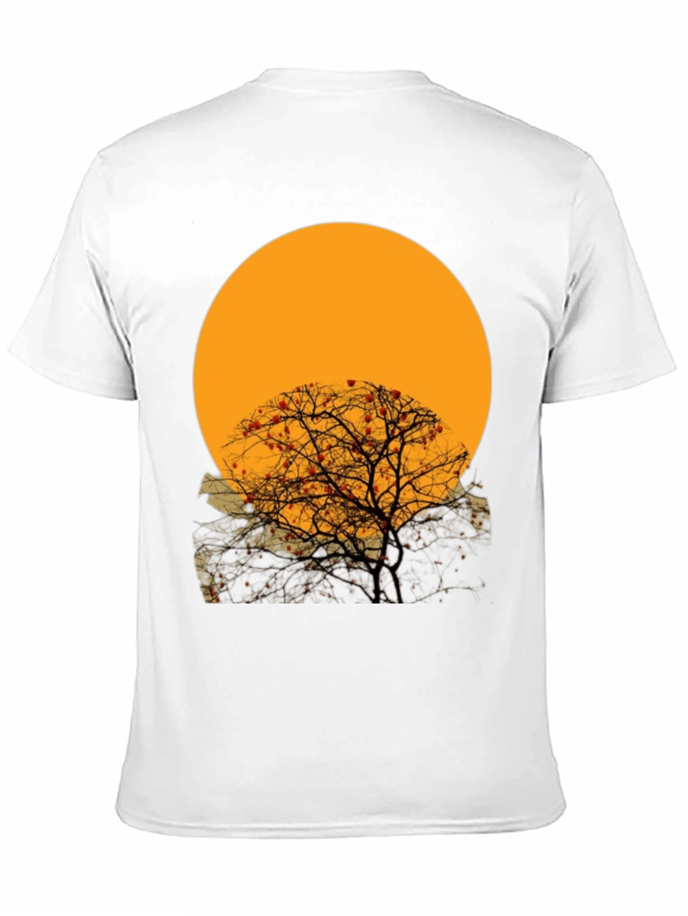 Sunset Tree Graphic Tee - Black