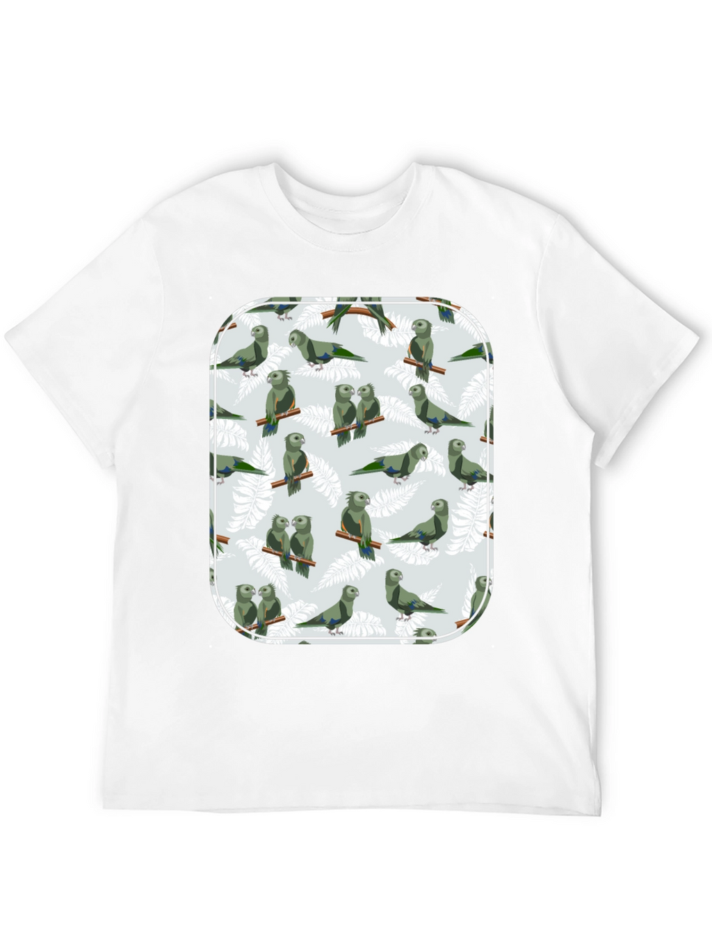 Parrot Print T-Shirt - Unique Graphic Tee