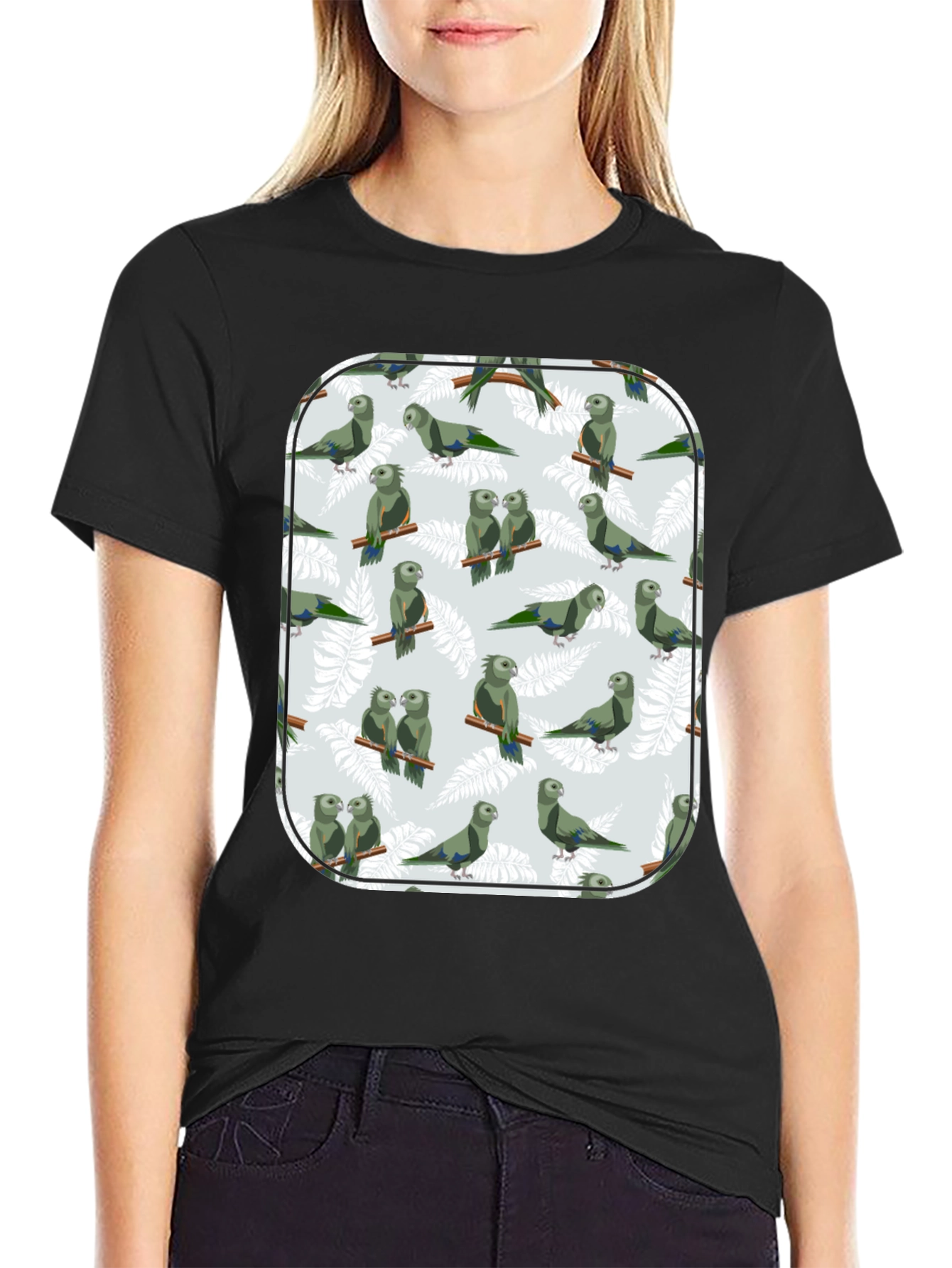 Parrot Print T-Shirt - Unique Graphic Tee
