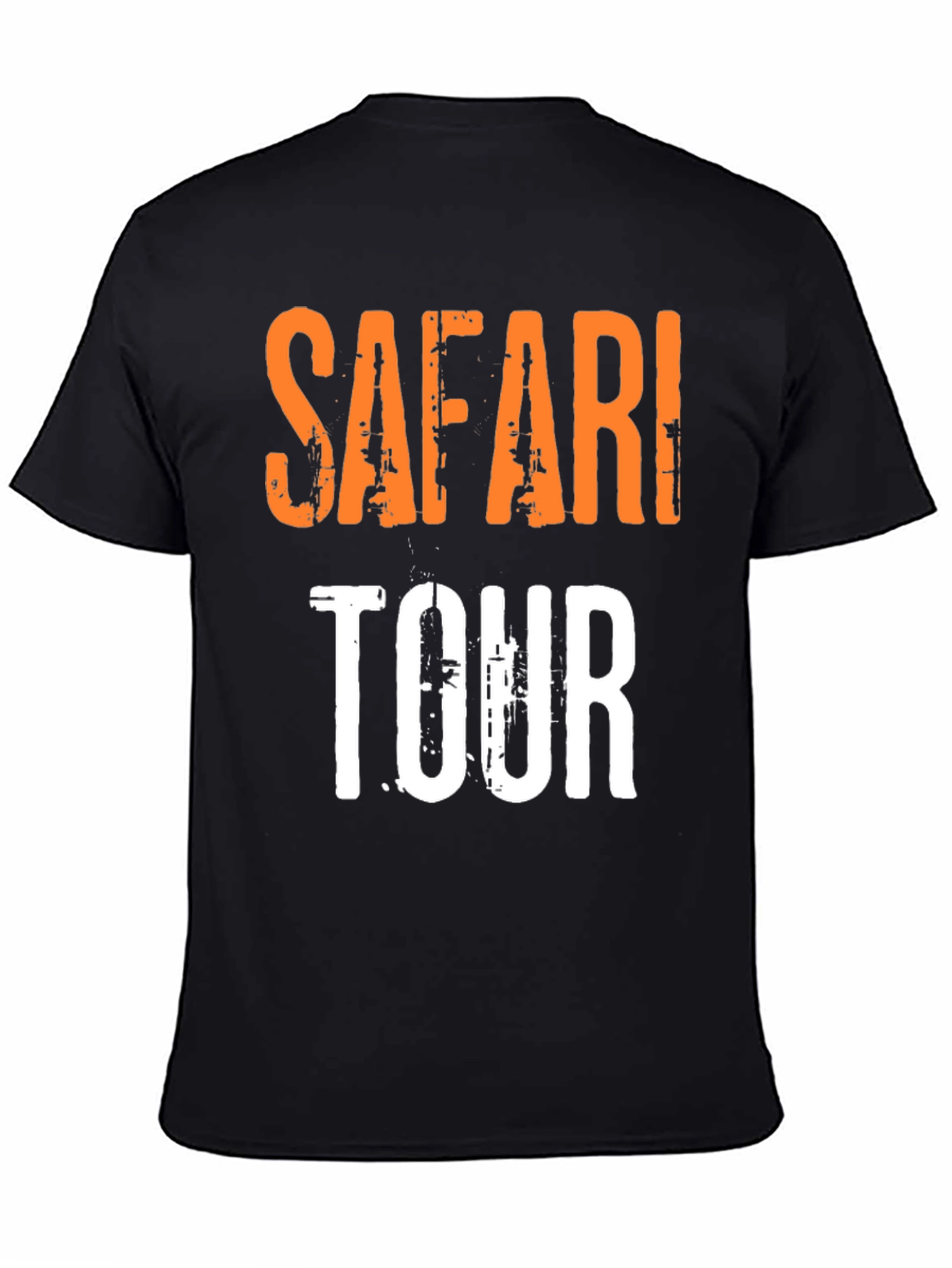 Safari Tour Graphic T-Shirt - Casual Short Sleeve Tee