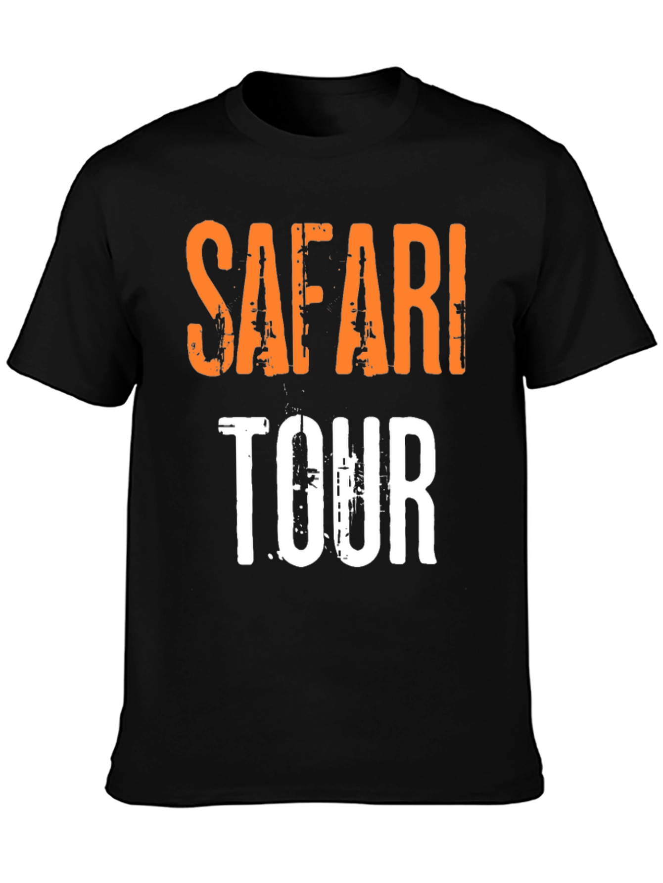 Safari Tour Graphic T-Shirt - Casual Short Sleeve Tee