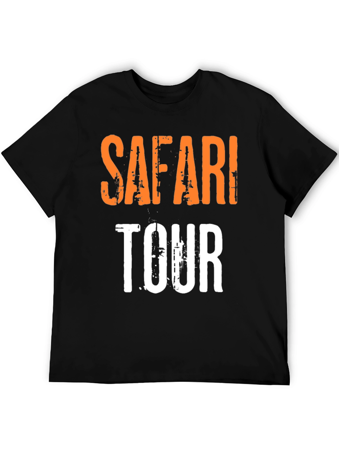 Safari Tour Graphic T-Shirt - Casual Short Sleeve Tee