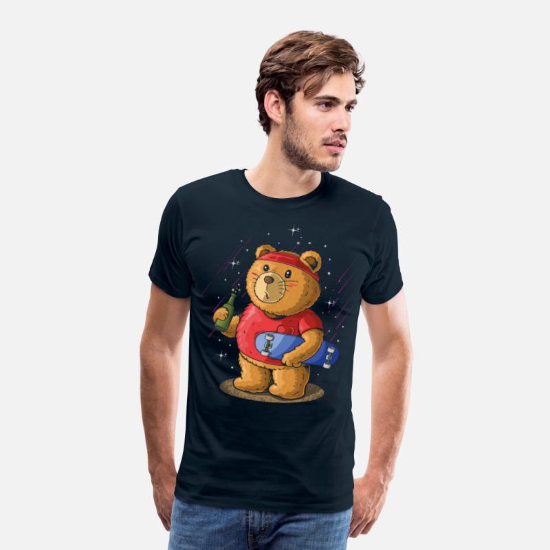 Sk8er Skateboarder Bear, Beer Party Skateboard