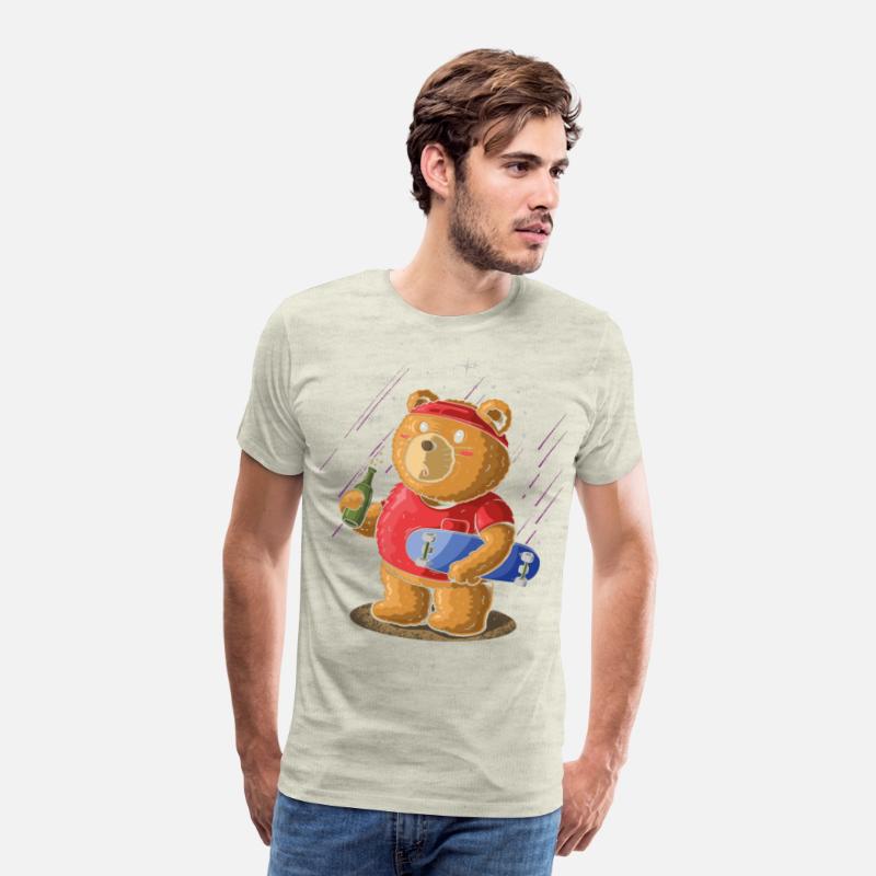 Sk8er Skateboarder Bear, Beer Party Skateboard