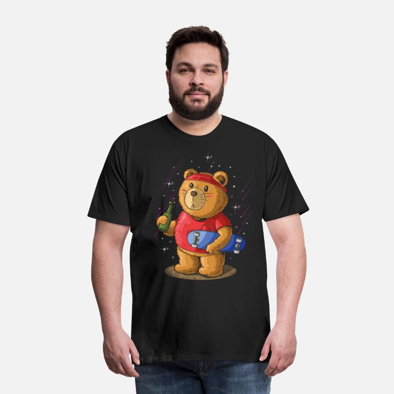 Sk8er Skateboarder Bear, Beer Party Skateboard