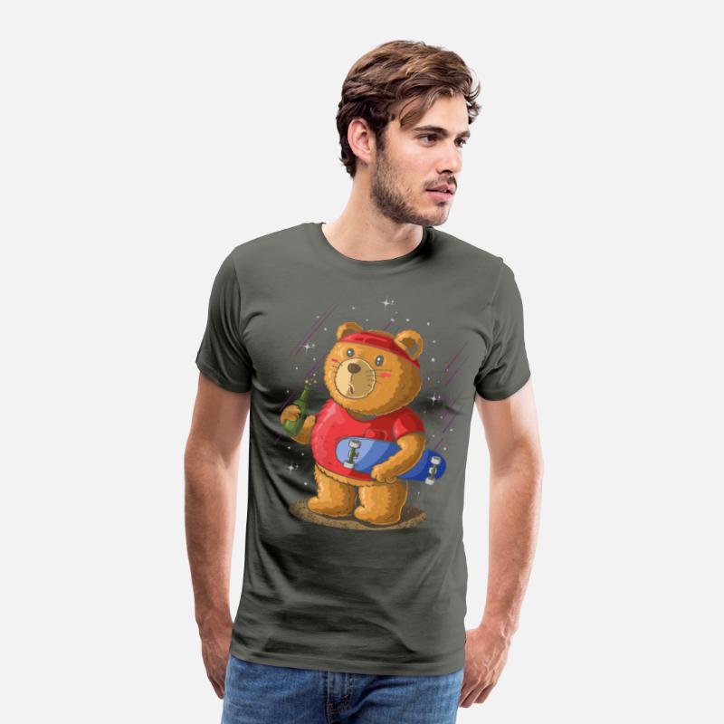Sk8er Skateboarder Bear, Beer Party Skateboard