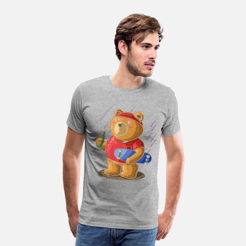 Sk8er Skateboarder Bear, Beer Party Skateboard