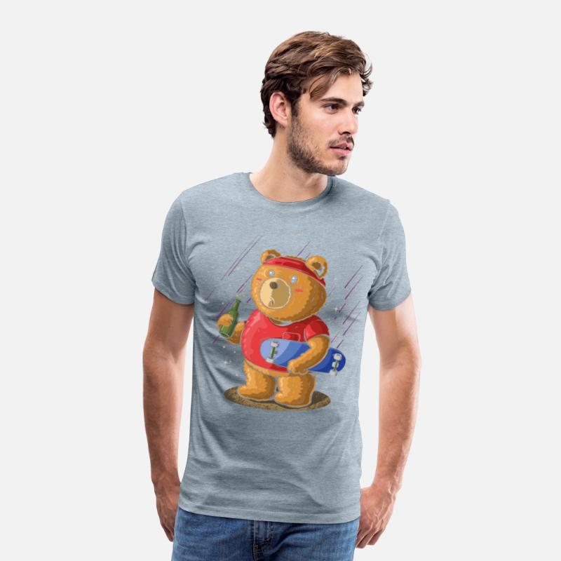 Sk8er Skateboarder Bear, Beer Party Skateboard