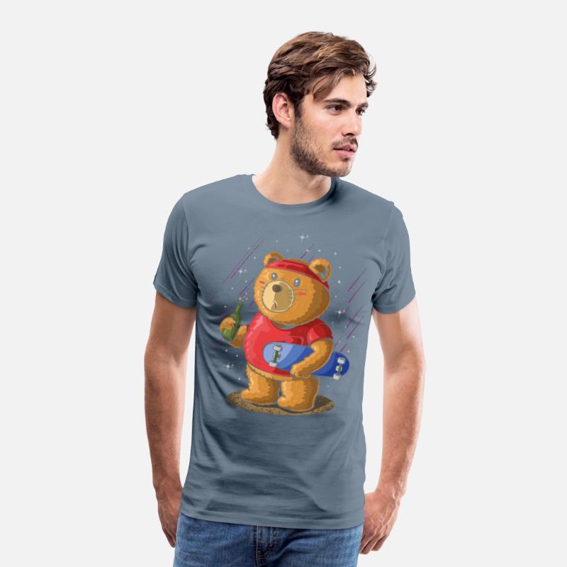 Sk8er Skateboarder Bear, Beer Party Skateboard