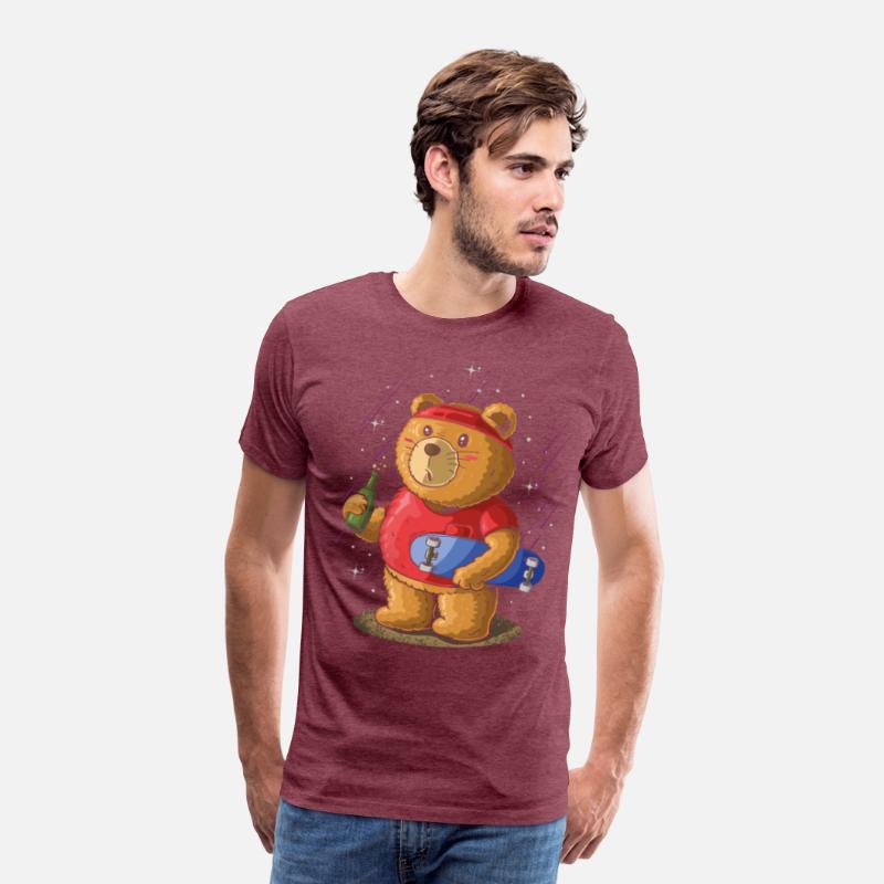 Sk8er Skateboarder Bear, Beer Party Skateboard