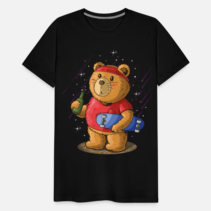 Sk8er Skateboarder Bear, Beer Party Skateboard