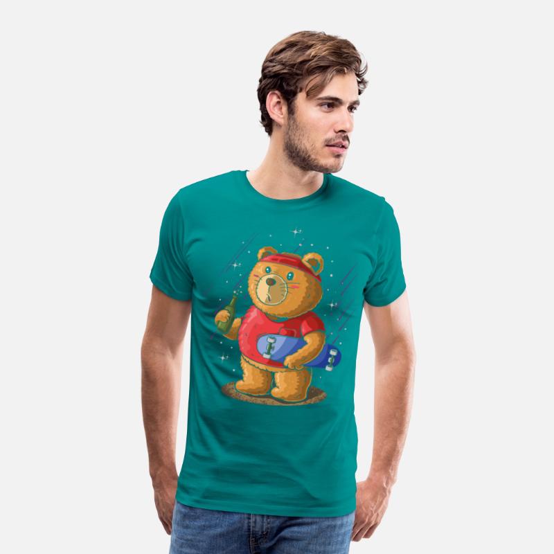 Sk8er Skateboarder Bear, Beer Party Skateboard