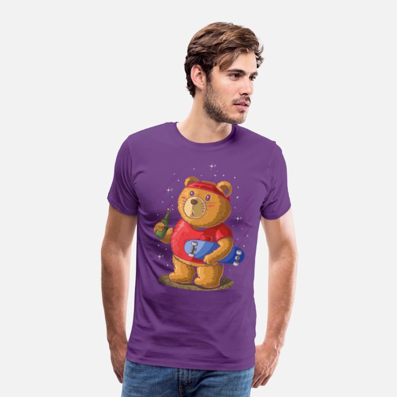 Sk8er Skateboarder Bear, Beer Party Skateboard