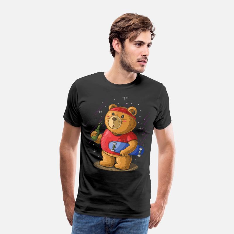Sk8er Skateboarder Bear, Beer Party Skateboard