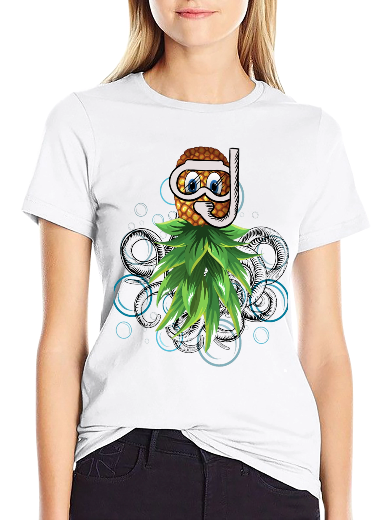 Funny Pineapple Snorkel T-Shirt