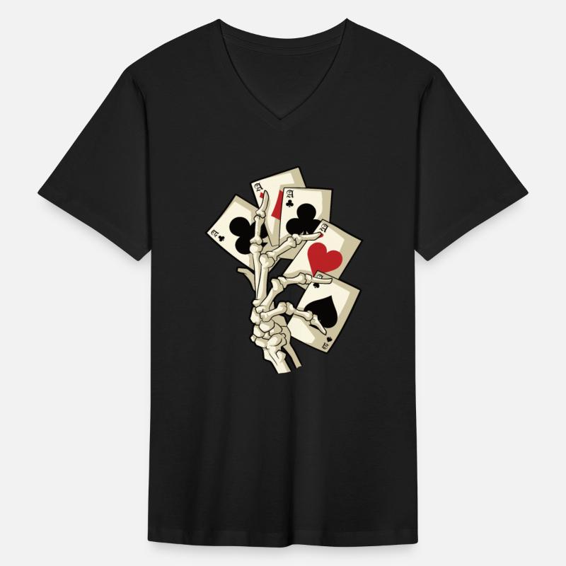 Skeleton Poker Ace Texas Holdem Cards