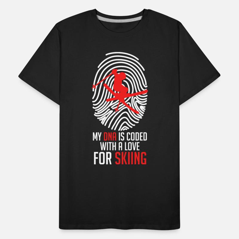 Ski Shirt My DNA is Coded with Love for Skiing