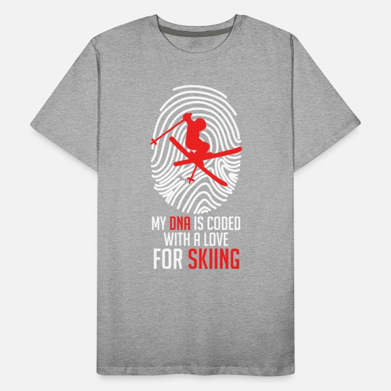 Ski Shirt My DNA is Coded with Love for Skiing