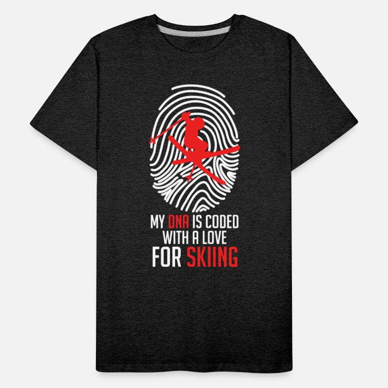 Ski Shirt My DNA is Coded with Love for Skiing