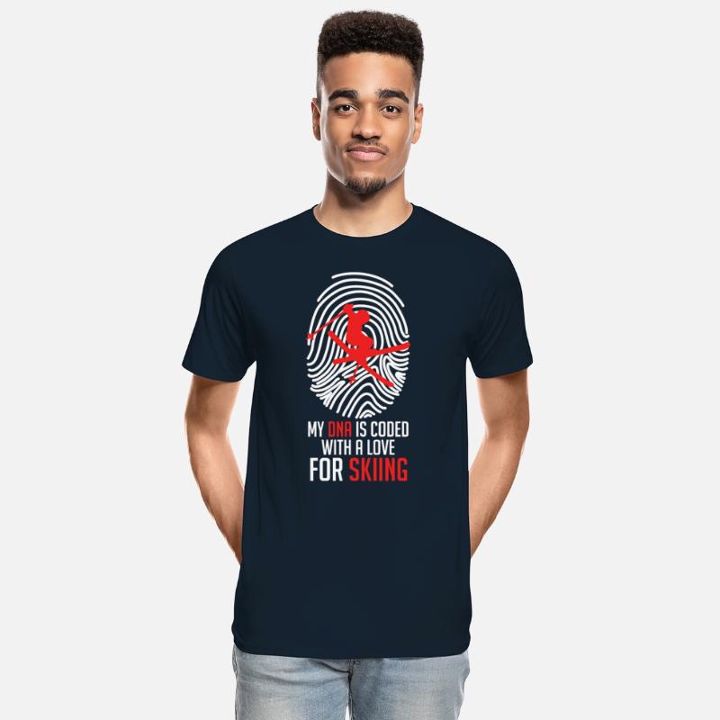 Ski Shirt My DNA is Coded with Love for Skiing