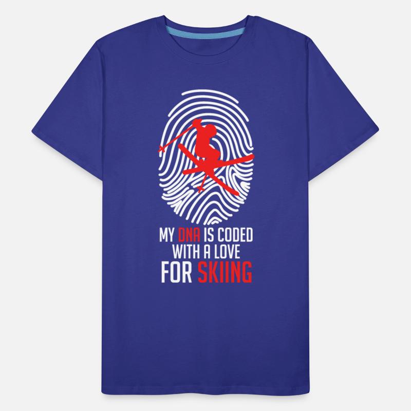 Ski Shirt My DNA is Coded with Love for Skiing