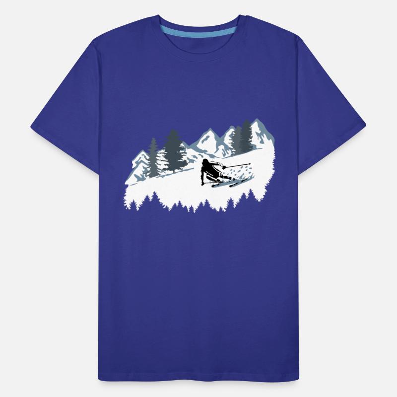 Skier and Mountains, Skiing