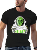 Geek Alien Graphic T-Shirt