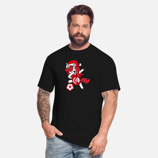 Soccer Girl Dabbing Unicorn Christmas Hat Scarf