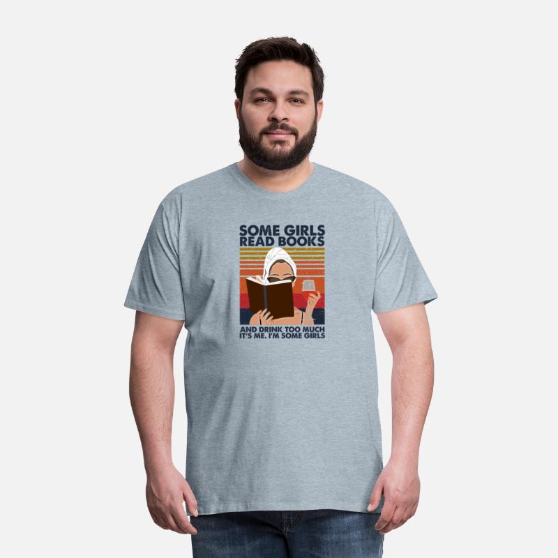 Some Girl Read Book And Drink Too Much