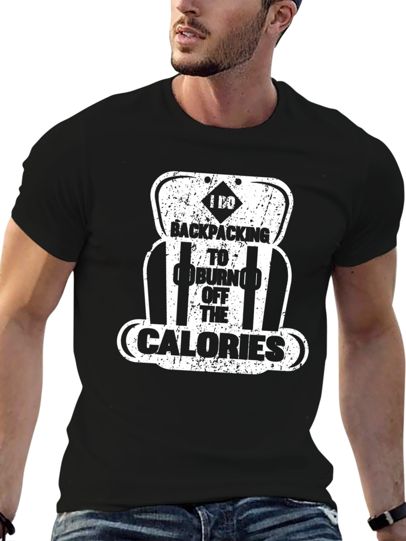Backpacking Burn Calories Graphic T-Shirt
