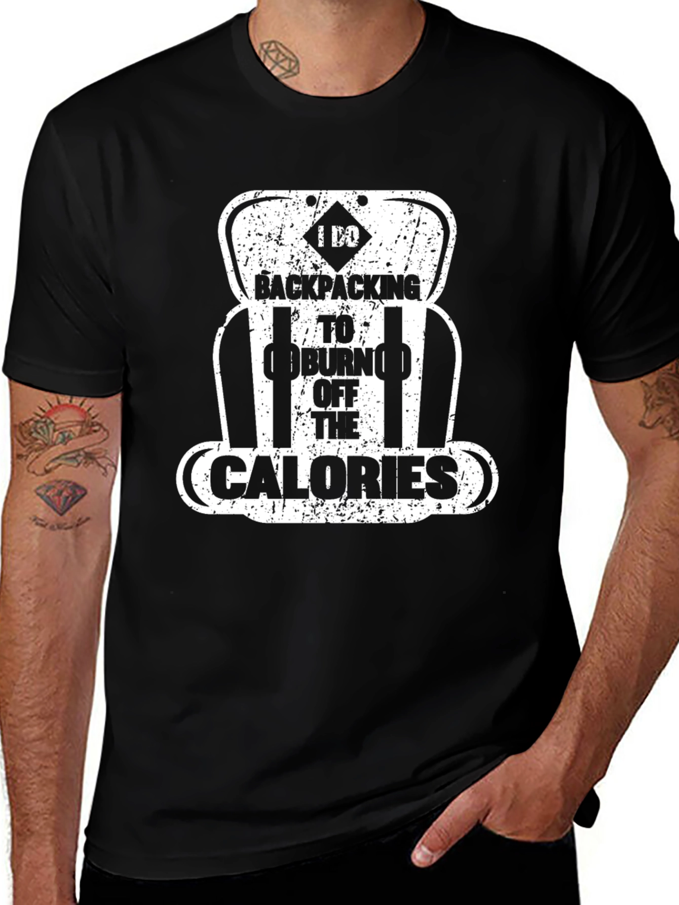 Backpacking Burn Calories Graphic T-Shirt