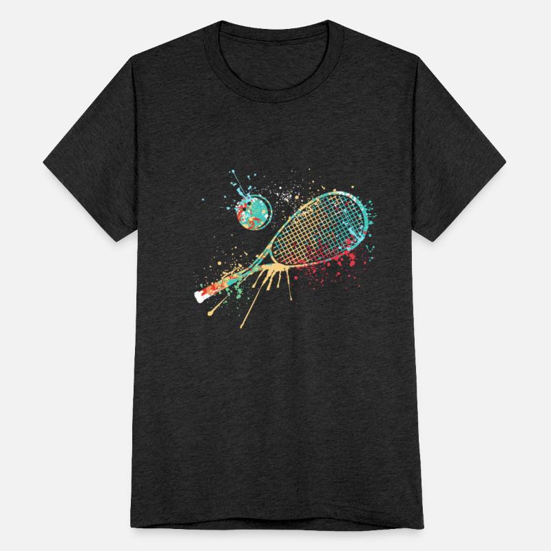 Splash art Squash sports for squash racket