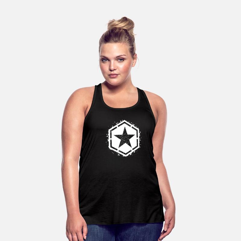 Sponge stencil Star inside hexagon