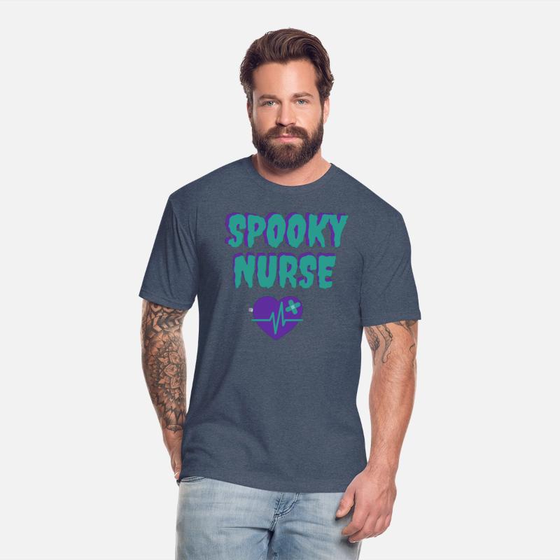 Spooky Nurse Teal and Purple