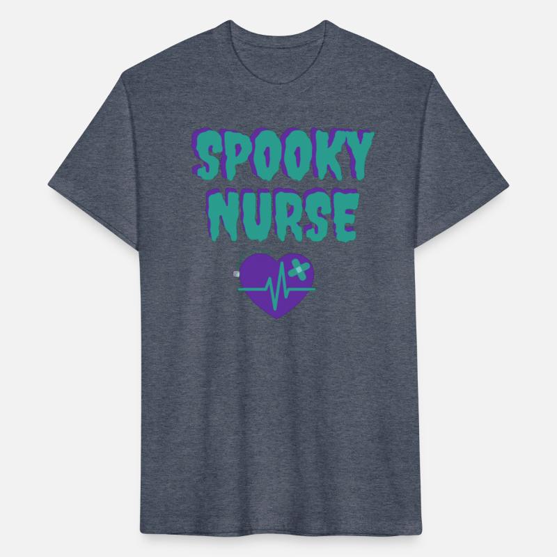 Spooky Nurse Teal and Purple