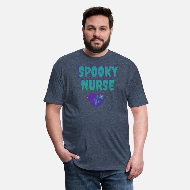 Spooky Nurse Teal and Purple