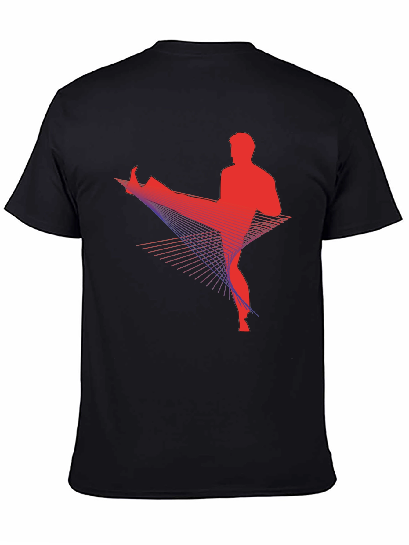 Martial Arts Kick Black T-Shirt