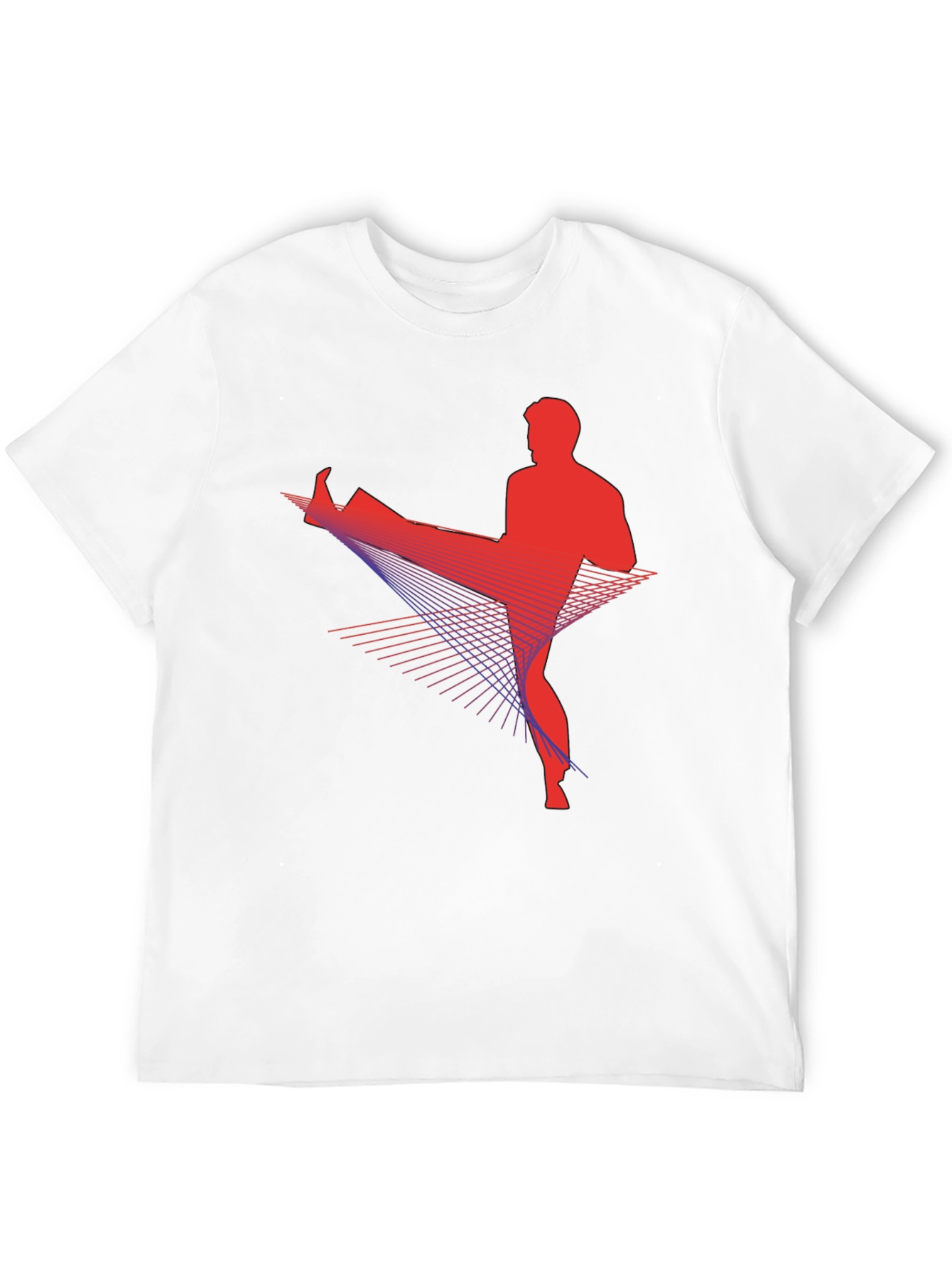 Martial Arts Kick Black T-Shirt