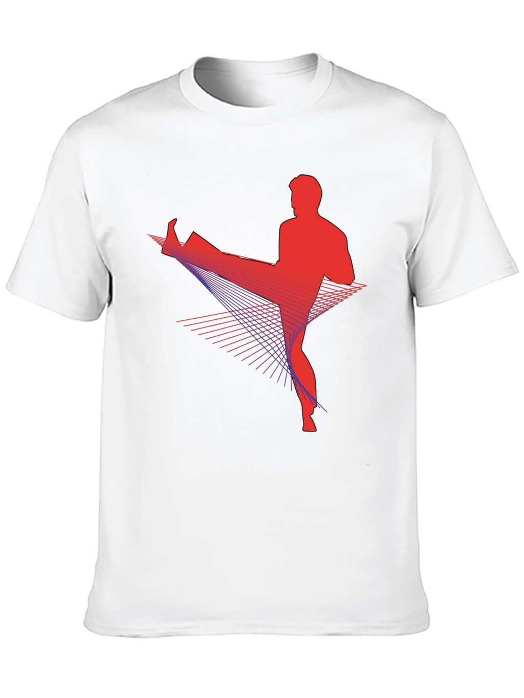 Martial Arts Kick Black T-Shirt