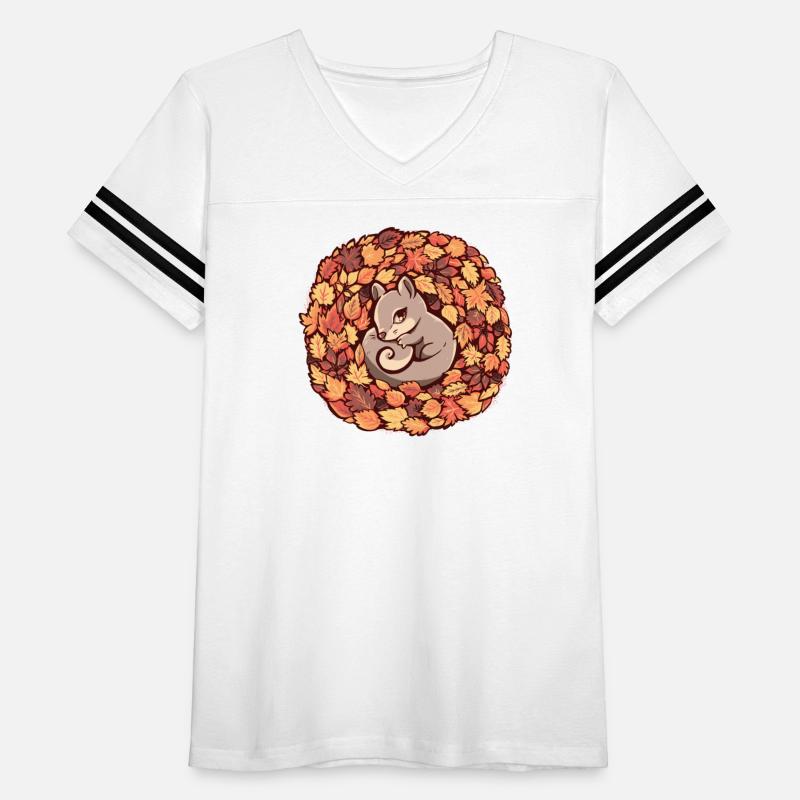 Squirrel upon Autumn Leaves