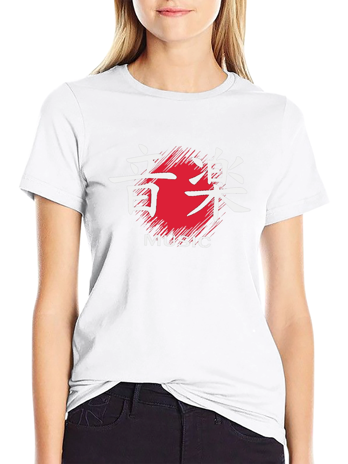 Japanese Music Kanji T-Shirt - Black