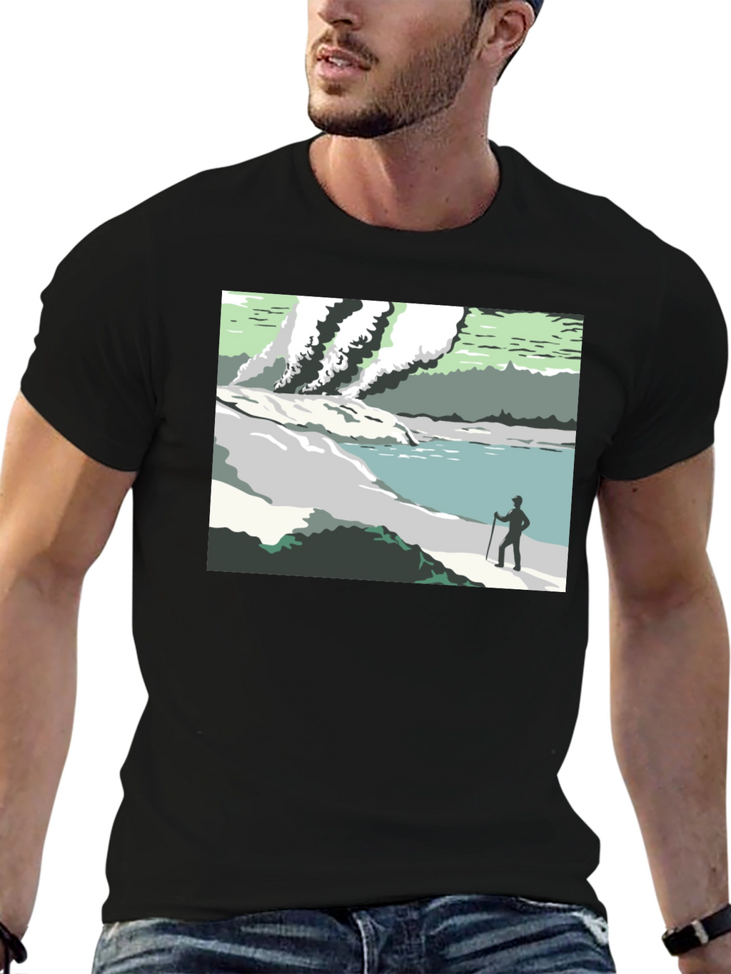 Scenic Landscape Graphic Tee